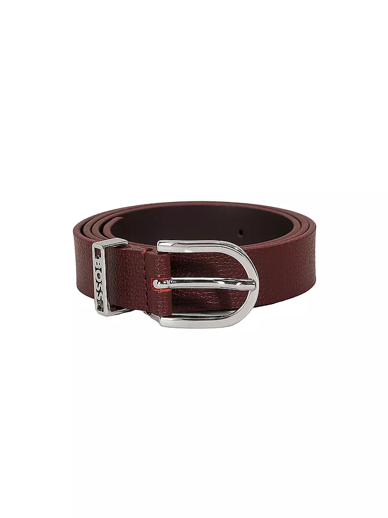 BOSS | Ledergürtel SCARLET | Rojo