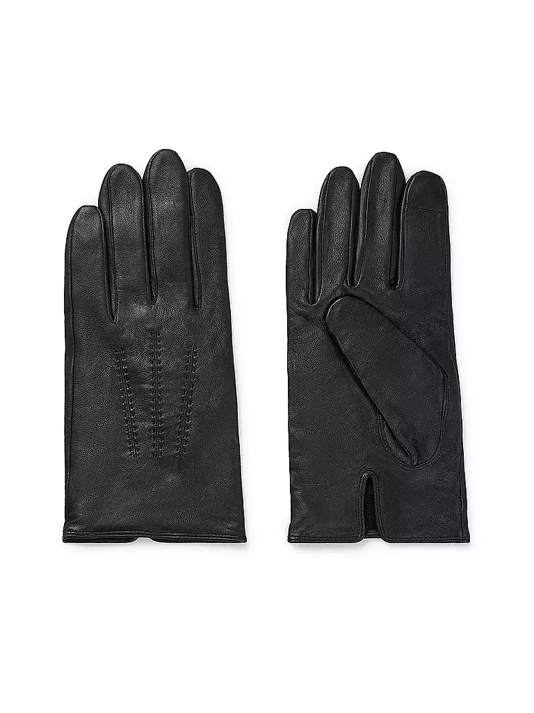 BOSS | Lederhandschuhe | Negro