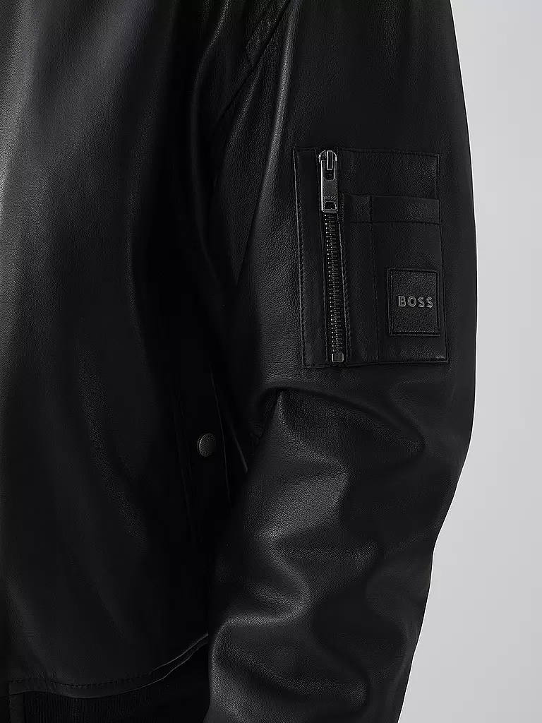 BOSS | Lederjacke JUGE | Negro