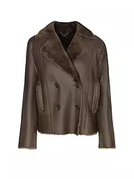 BOSS | Lederjacke | Marrón