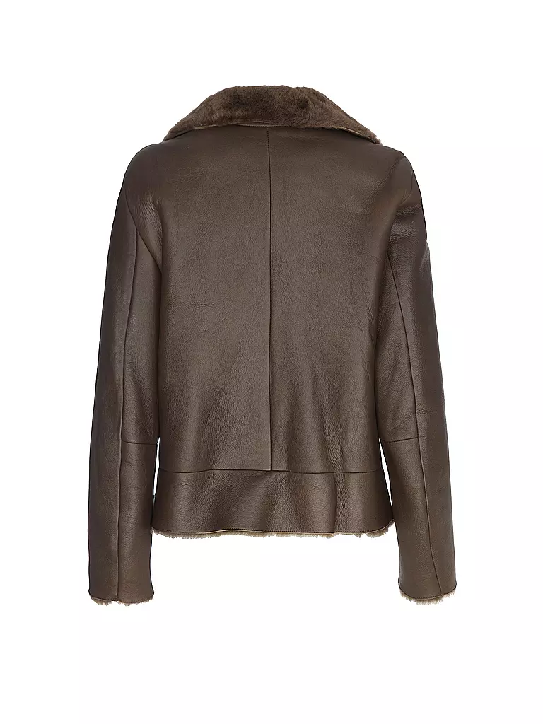 BOSS | Lederjacke | Marrón