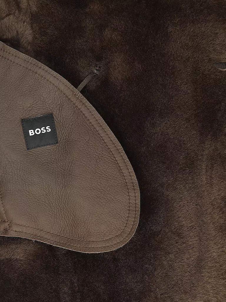 BOSS | Lederjacke | Marrón