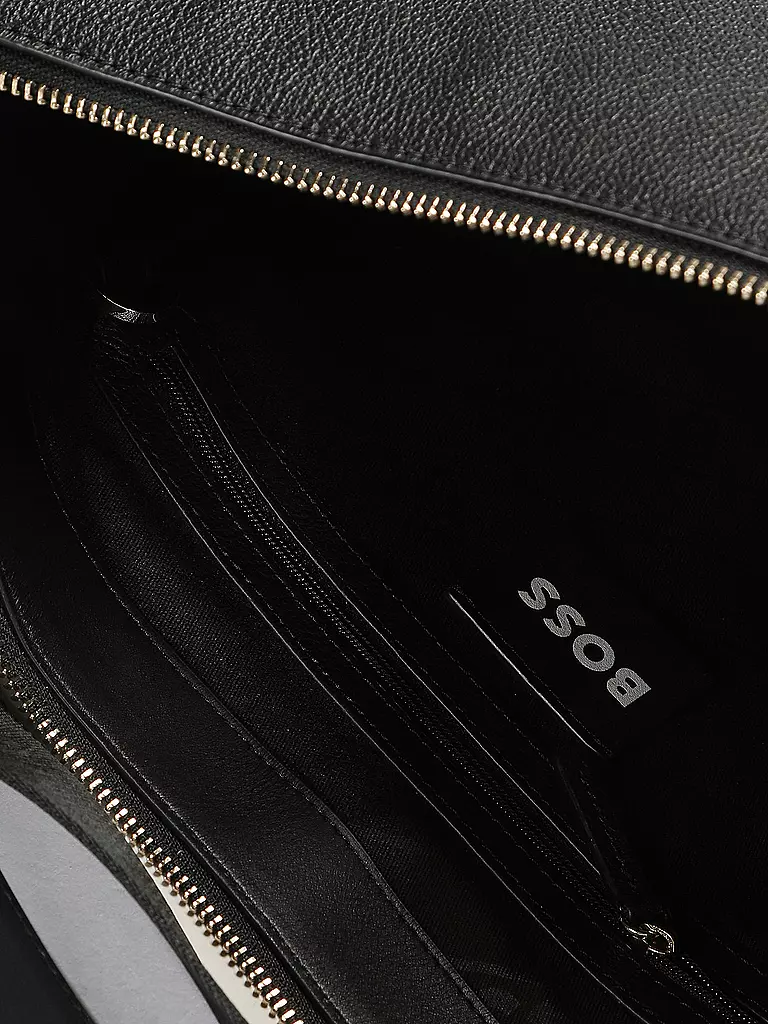 BOSS | Ledertasche - Hobo Bag ALYCE Medium | Negro