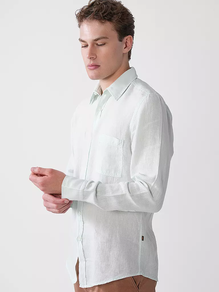 BOSS | Leinenhemd Regular Fit RELEGANT | Menta