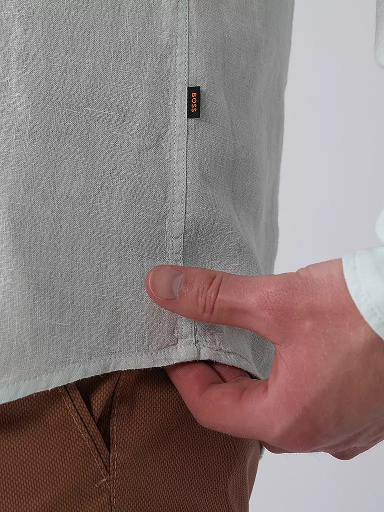 BOSS | Leinenhemd Regular Fit RELEGANT | Menta