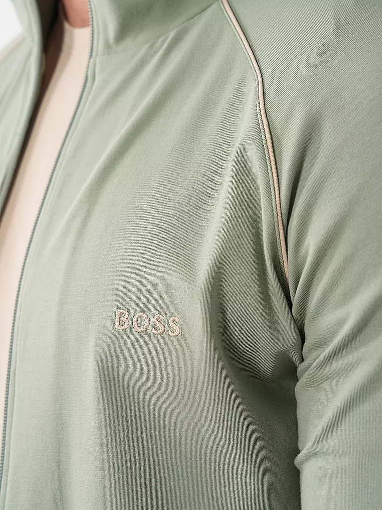 BOSS | Loungewear Jacke | Verde claro
