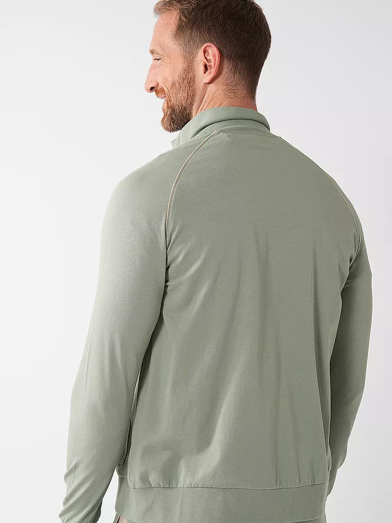 BOSS | Loungewear Jacke | Verde claro