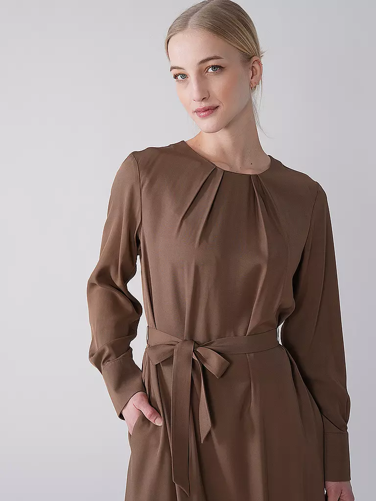 BOSS | Midikleid DOCELIA | Marrón