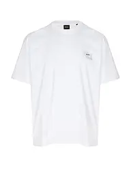 BOSS | Nombre del producto: Camiseta
Marca: BOSS
Color: blanco
Categorías: Moda, Hombre

Largo de manga: Manga corta
Escote: Cuello redondo
Material: Jersey, Algodón
Diseño: Estampado, Logo
Corte (Prenda superior): Regular
Estilo: Casual | Blanco