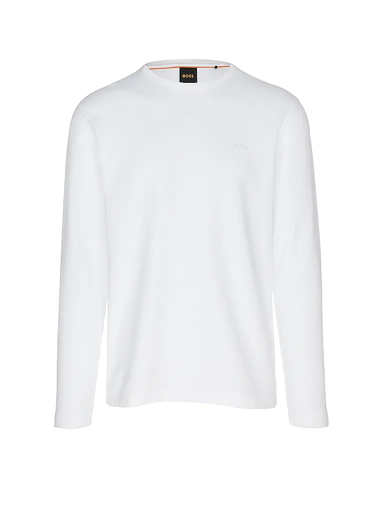 BOSS | Nombre del producto: Camiseta de manga larga TEMPESTO | Blanco