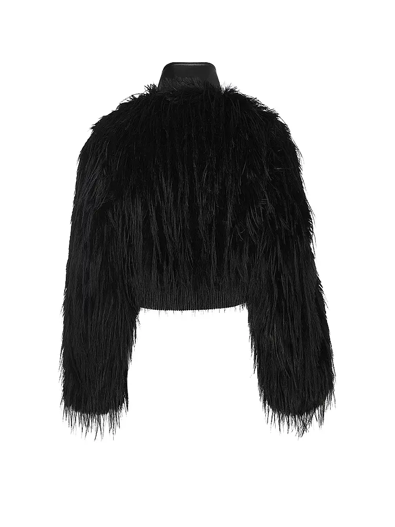 BOSS | Nombre del producto: Chaqueta de efecto piel CECOOL
Marca: BOSS
Color: negro
Categorías: Moda, Mujer

Largo de manga: Manga larga
Material: Piel sintética, poliéster / poliamida
Forma del cuello: Cuello alto
Diseño: Liso
Corte (Prenda exterior): Ental | 