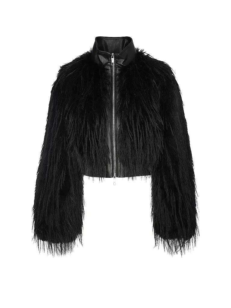 BOSS | Nombre del producto: Chaqueta de efecto piel CECOOL | Negro