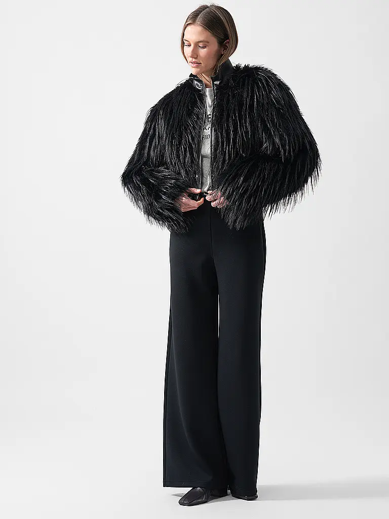 BOSS | Nombre del producto: Chaqueta de efecto piel CECOOL | Negro