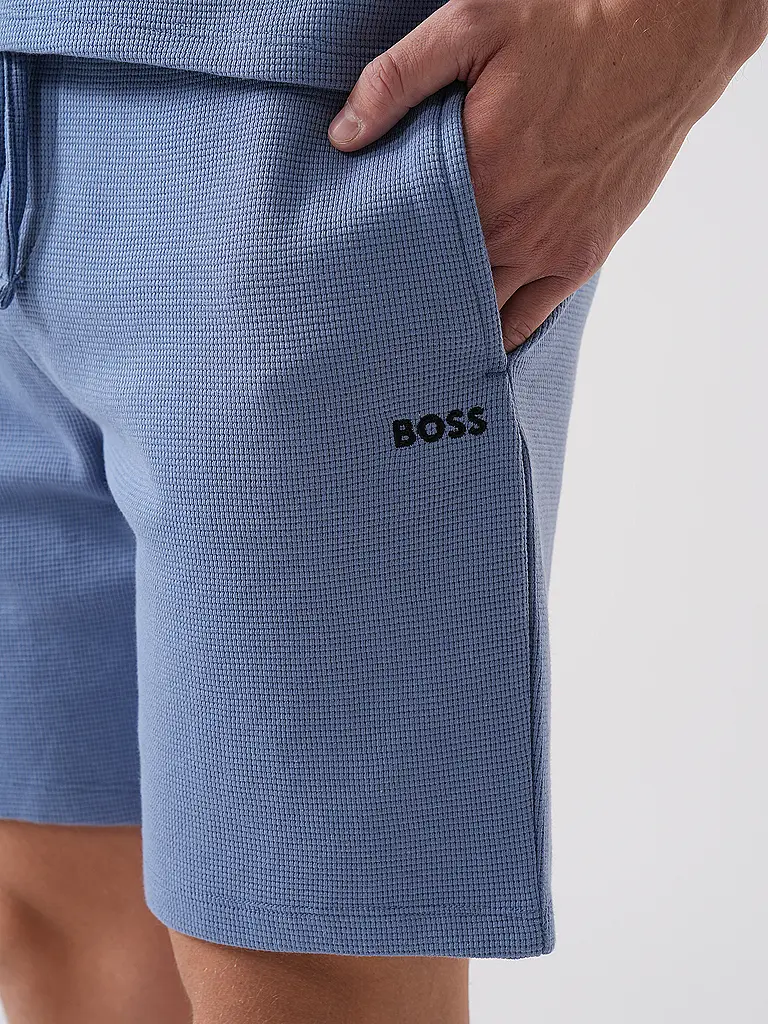 BOSS | Nombre del producto: Pantalones cortos Loungewear
Marca: BOSS
Color: azul
Categorías: Moda, Hombre

Material: Algodón
Estilo y ocasión: Informal
Largo (Pantalones/Jeans): Corto
Estilo: Smart Business
Altura de la cintura: Tiro medio | Azul