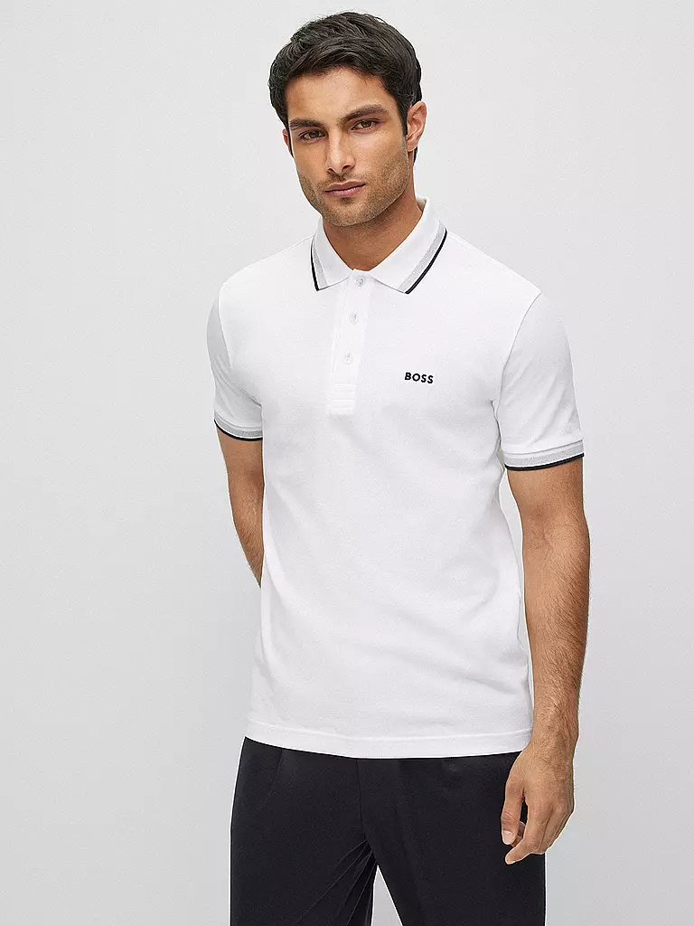 BOSS | Poloshirt Modern Fit Paddy | Blanco