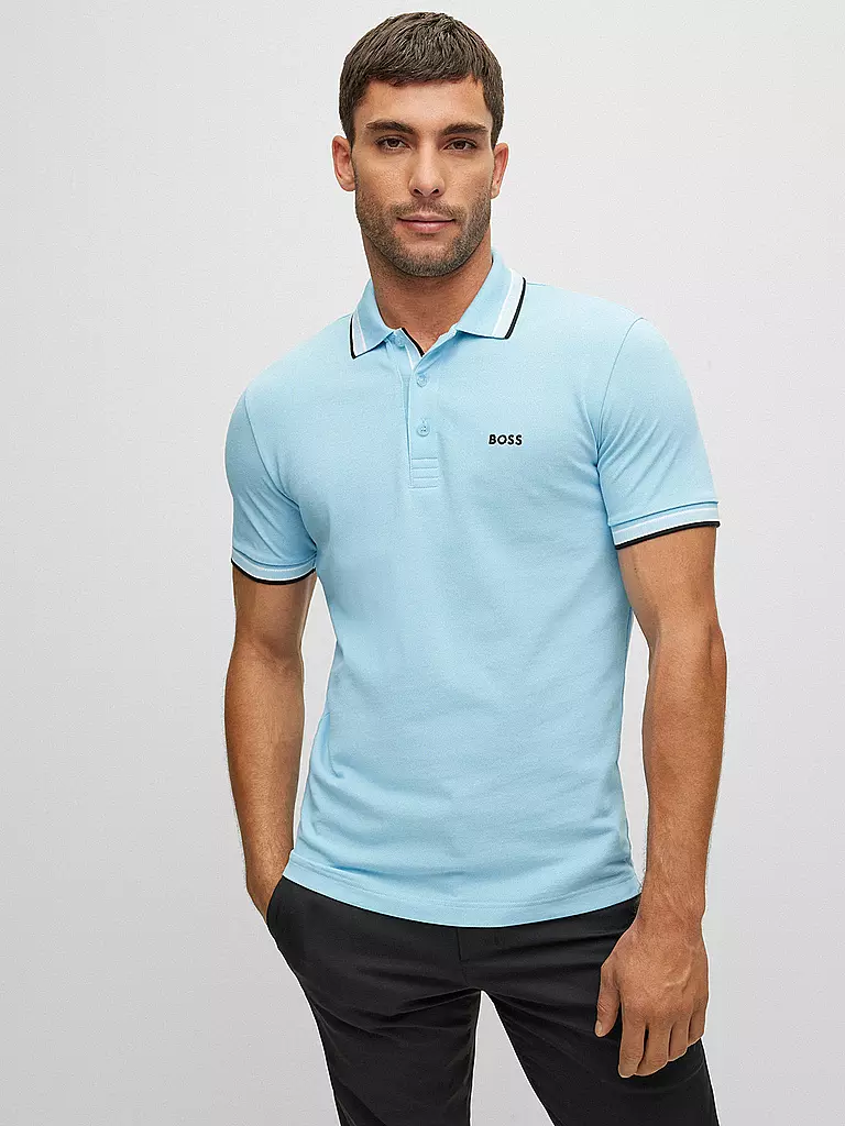 BOSS | Poloshirt Modern Fit PADDY | Azul claro