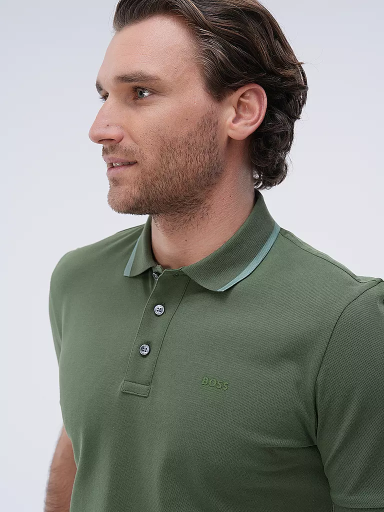 BOSS | Poloshirt PARLAY 190 | Verde oscuro