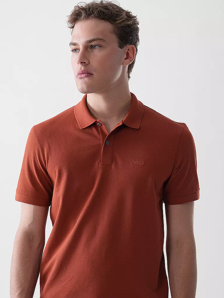 BOSS | Poloshirt Regular Fit PALLAS | Rojo oscuro