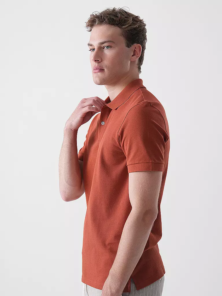 BOSS | Poloshirt Regular Fit PALLAS | Rojo oscuro