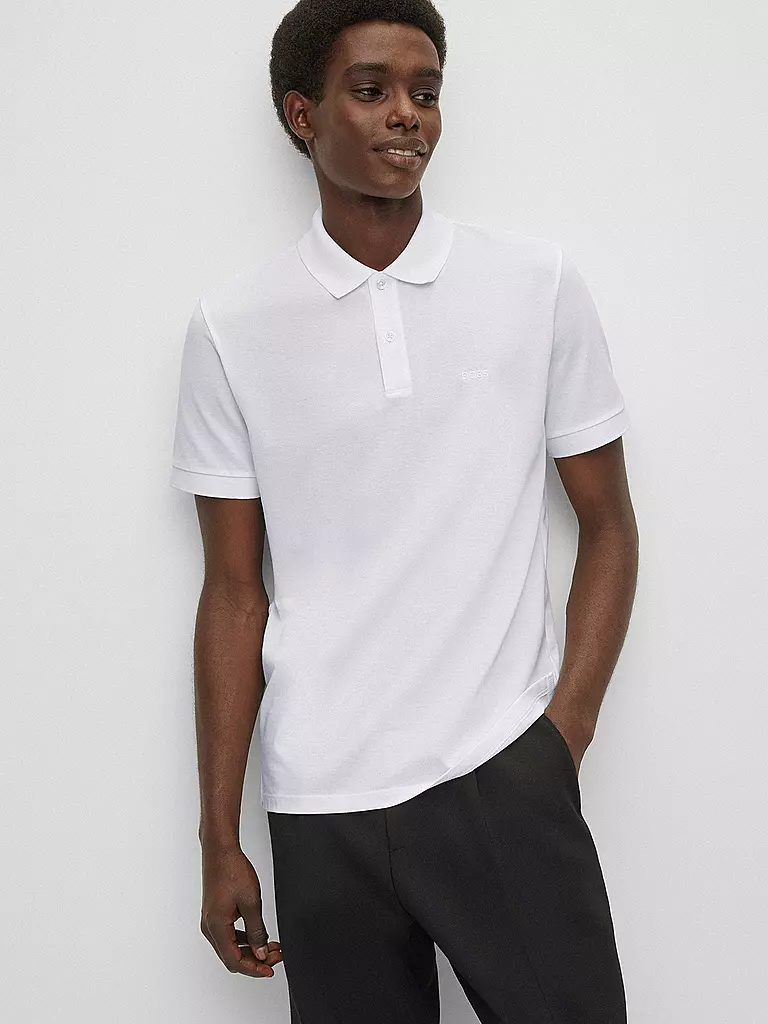 BOSS | Poloshirt Regular Fit Pallas | Blanco