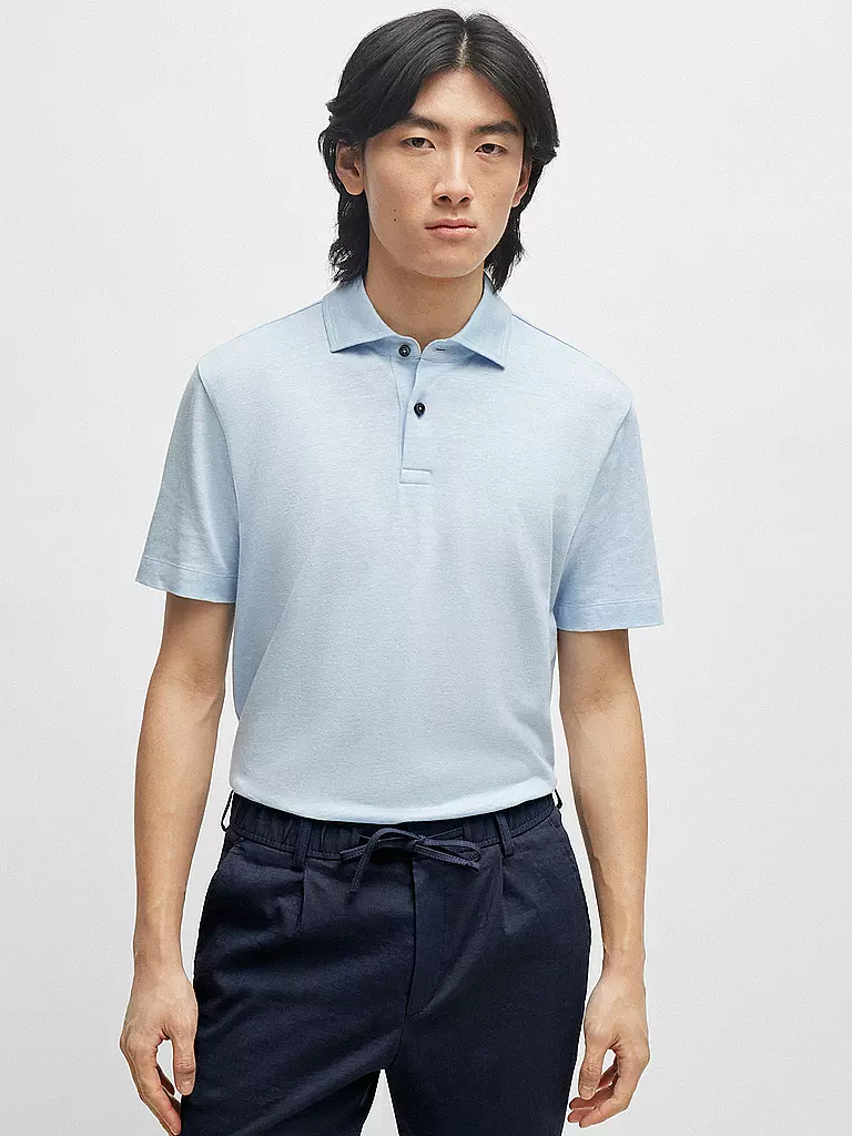 BOSS | Poloshirt Regular FIt PRESS | Azul claro