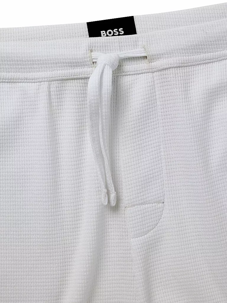 BOSS | Pyjamahose - Shorts | Blanco