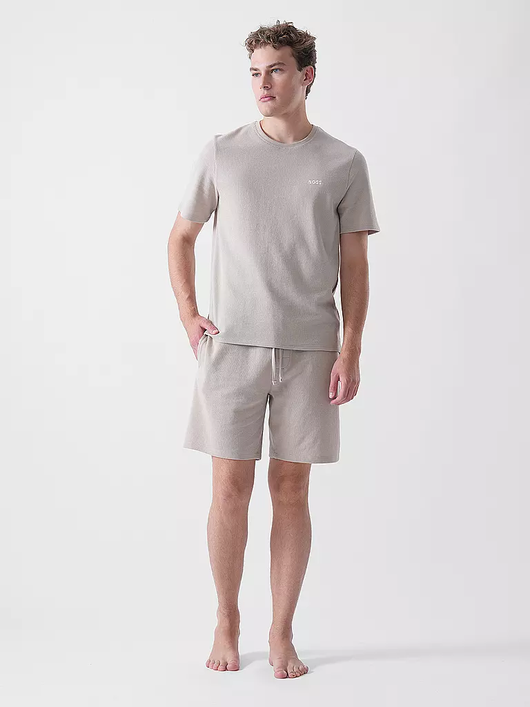 BOSS | Pyjamahose - Shorts | Beige