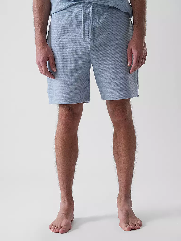 BOSS | Pyjamahose - Shorts | Azul claro