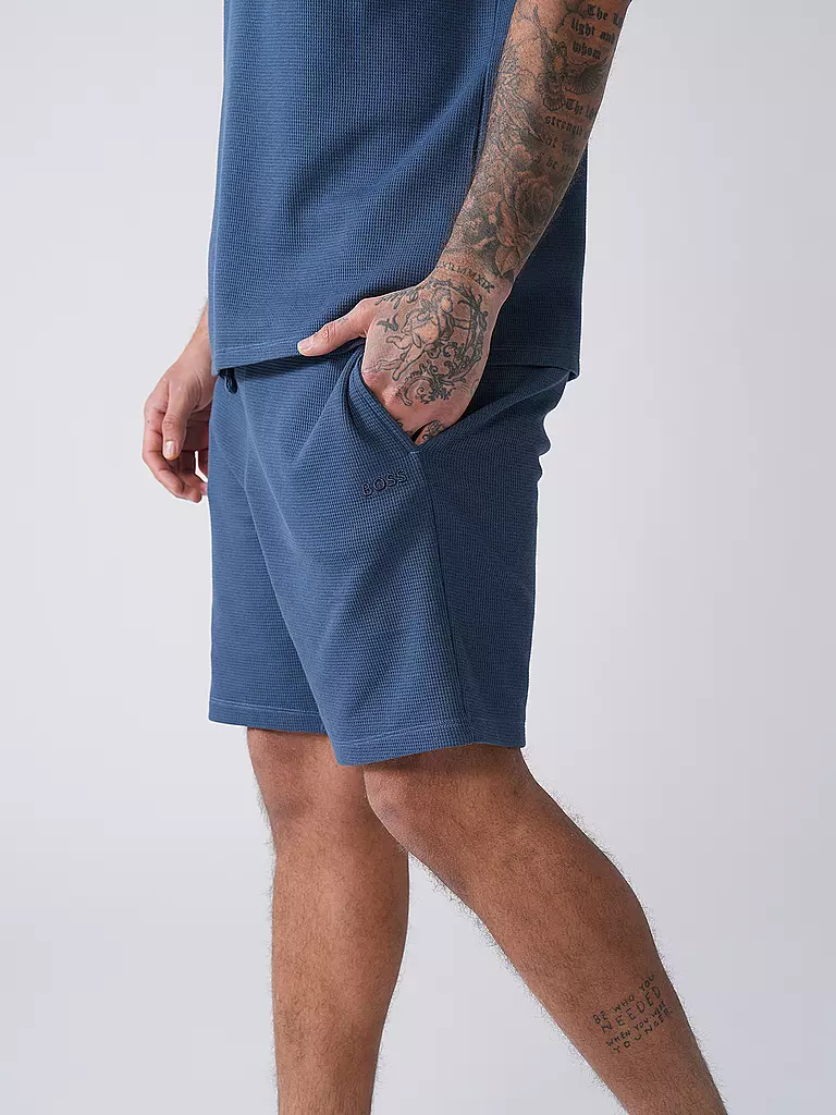 BOSS | Pyjamahose - Shorts | Azul