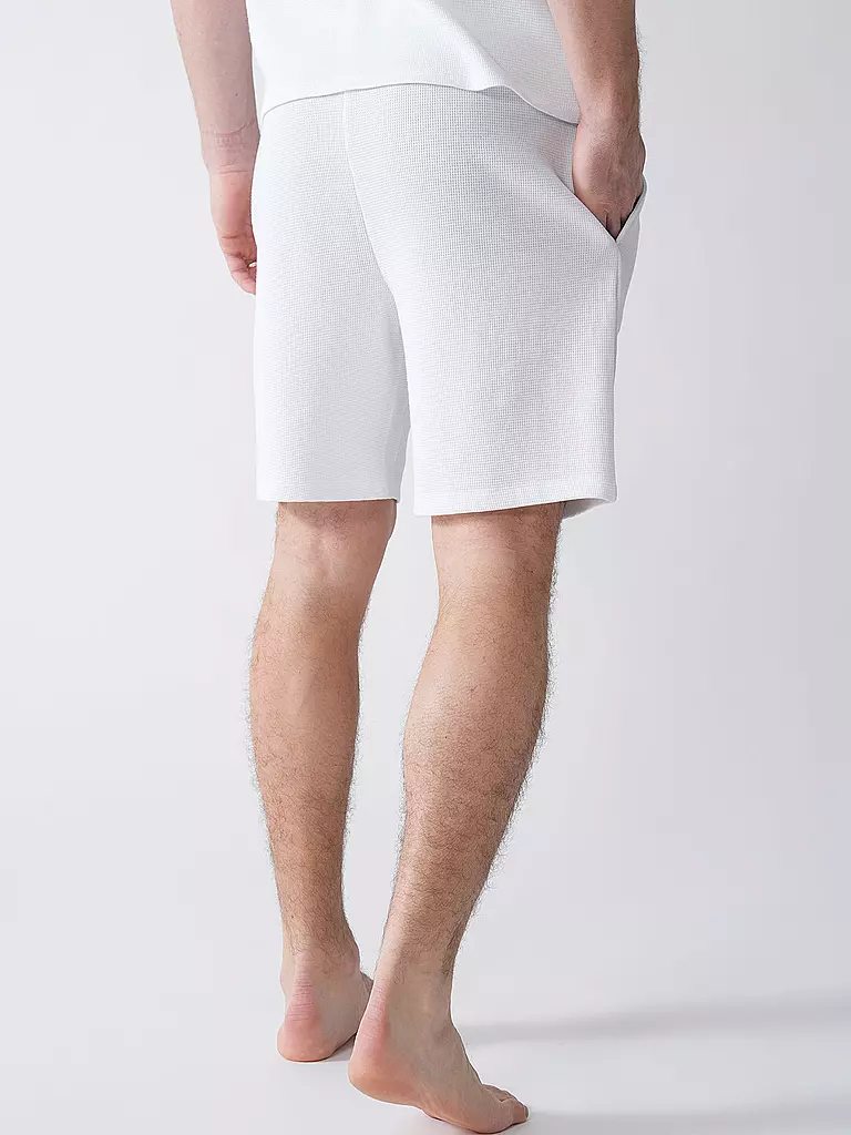 BOSS | Pyjamahose - Shorts | Blanco