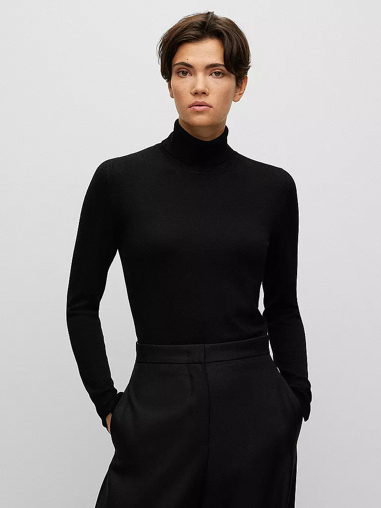 BOSS | Rollkragenpullover FASECTA | Negro