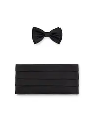 BOSS | Set de 2 piezas de fajín y pajarita | Negro