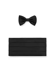 BOSS | Set de regalo de pajarita y fajín de 2 piezas | Negro