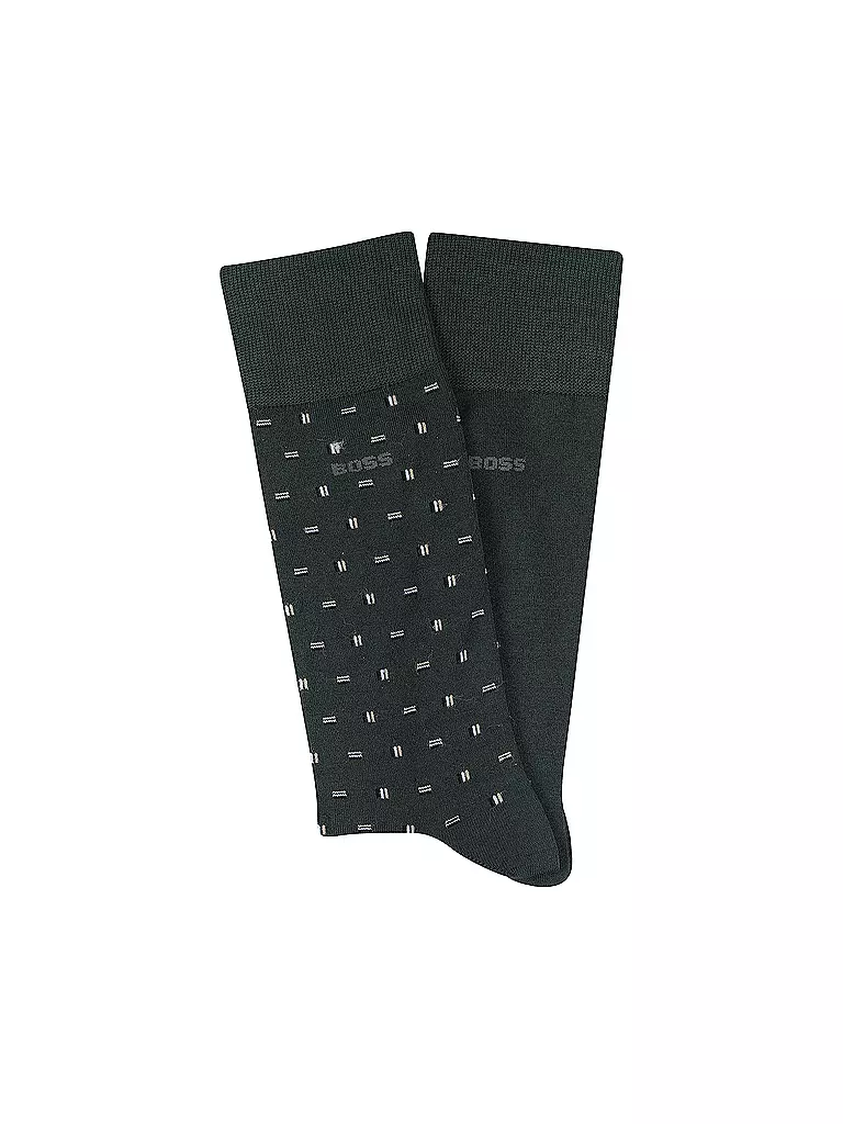 BOSS | Socken 2er Pkg. open green | Verde oscuro