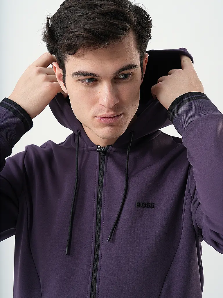 BOSS | Sudadera con cremallera | Lila