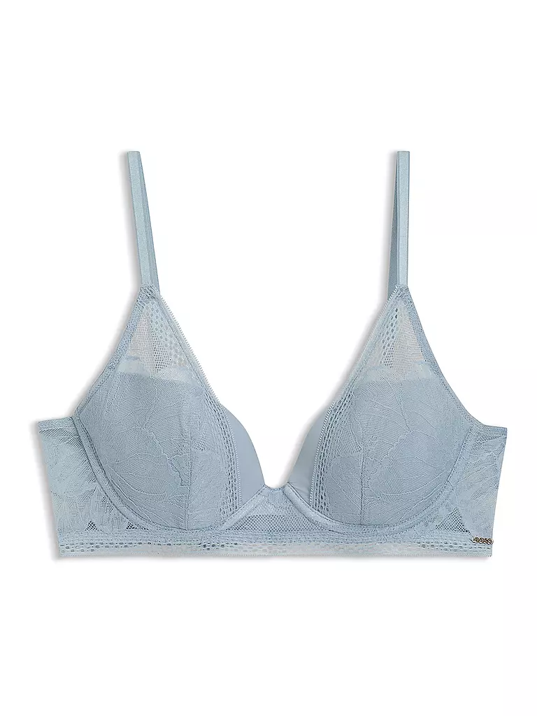 BOSS | Sujetador con aros HALF PAD_PEONY LACE azul claro | 