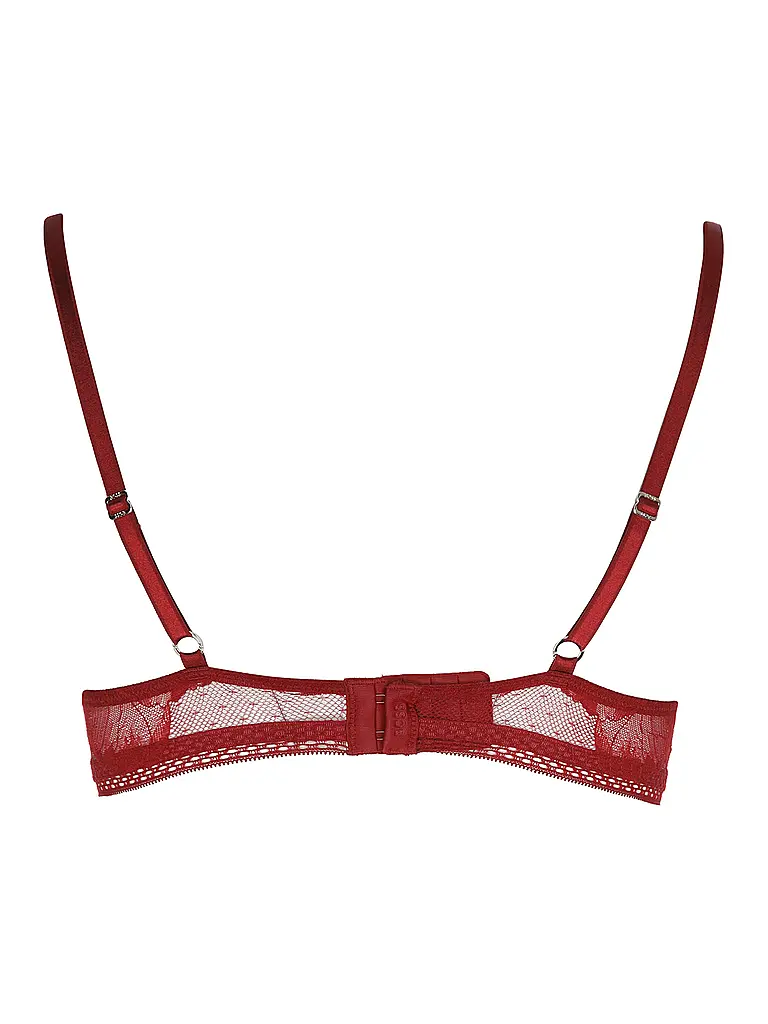 BOSS | Sujetador Push Up PEONY LACE | Rojo oscuro