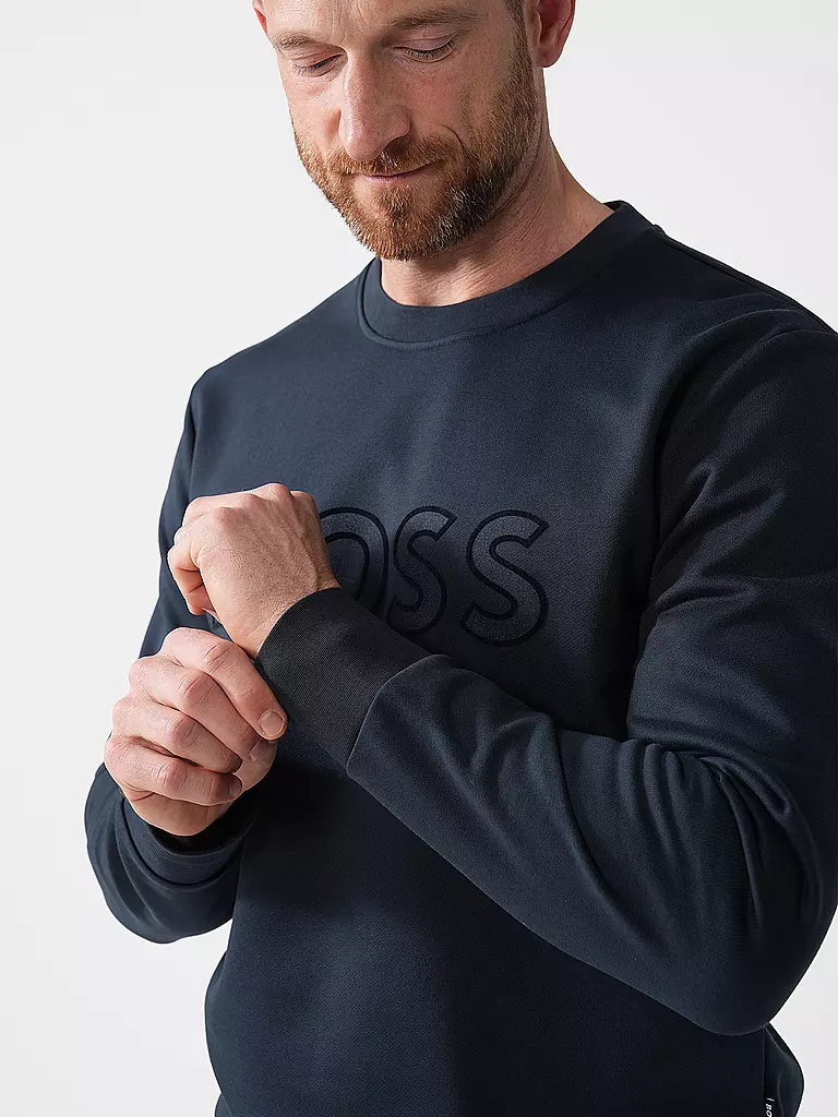 BOSS | Sweater SOLERI | Azul oscuro