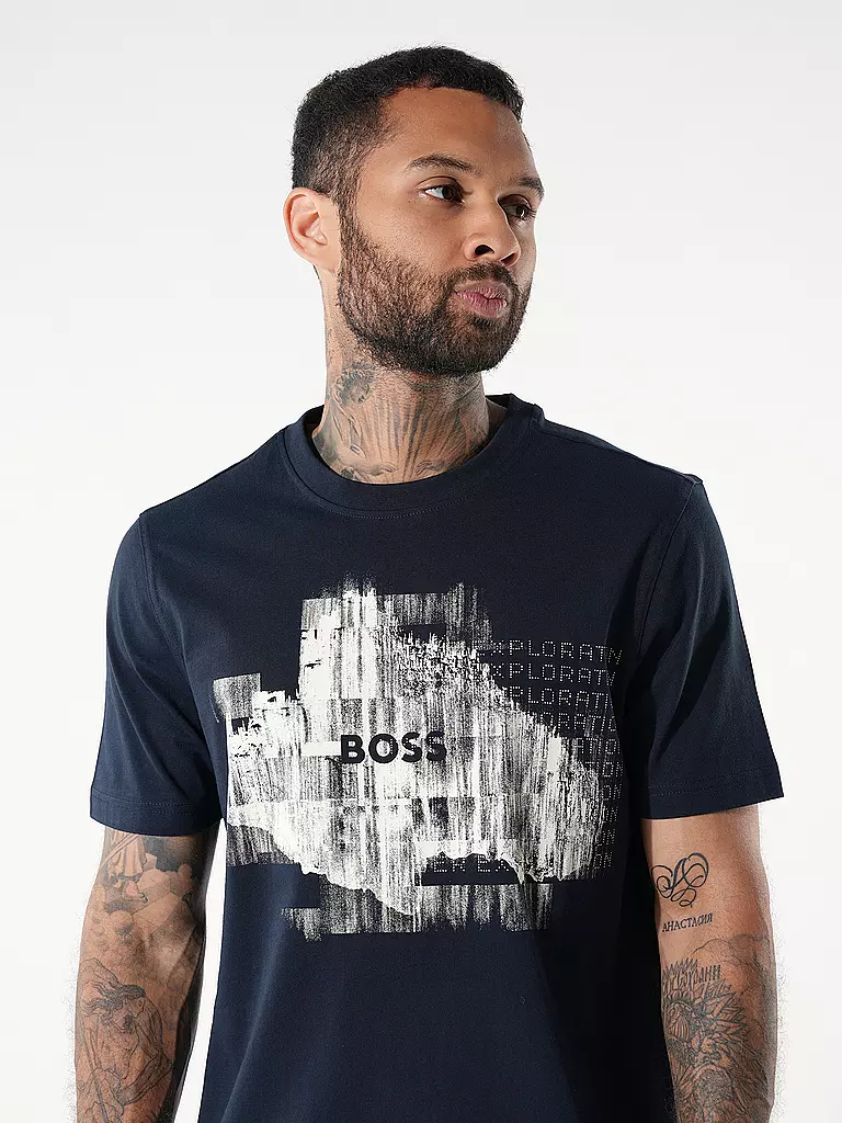 BOSS | T-Shirt TE_ALIEN | Azul