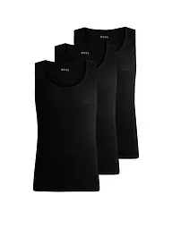 BOSS | Camiseta de tirantes, paquete de 3, blanco | Negro