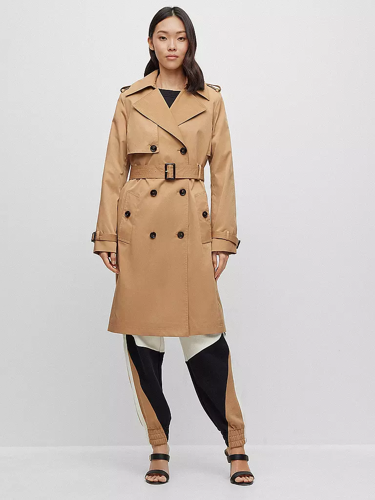 BOSS | Trenchcoat de corte estándar CONRY | Beige