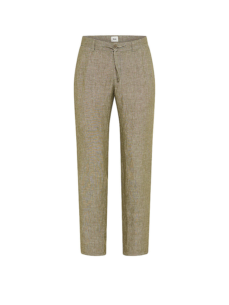 Pantalón de lino FABIO JOK oliva 36/L34
