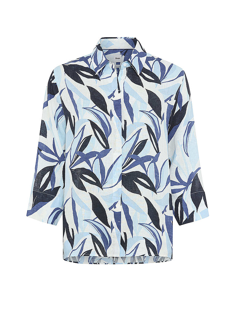 Blusas de lino VICKI azul oscuro 42