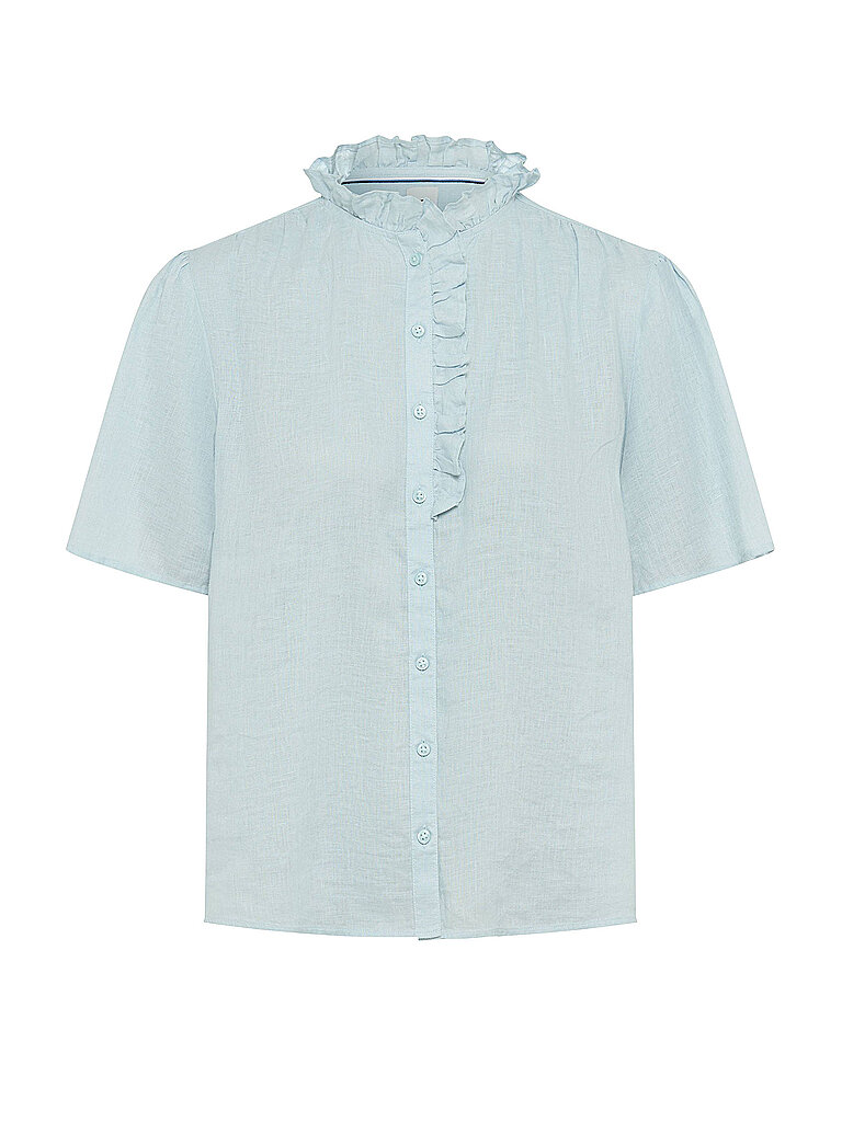 Blusa de lino VIVE azul claro 40