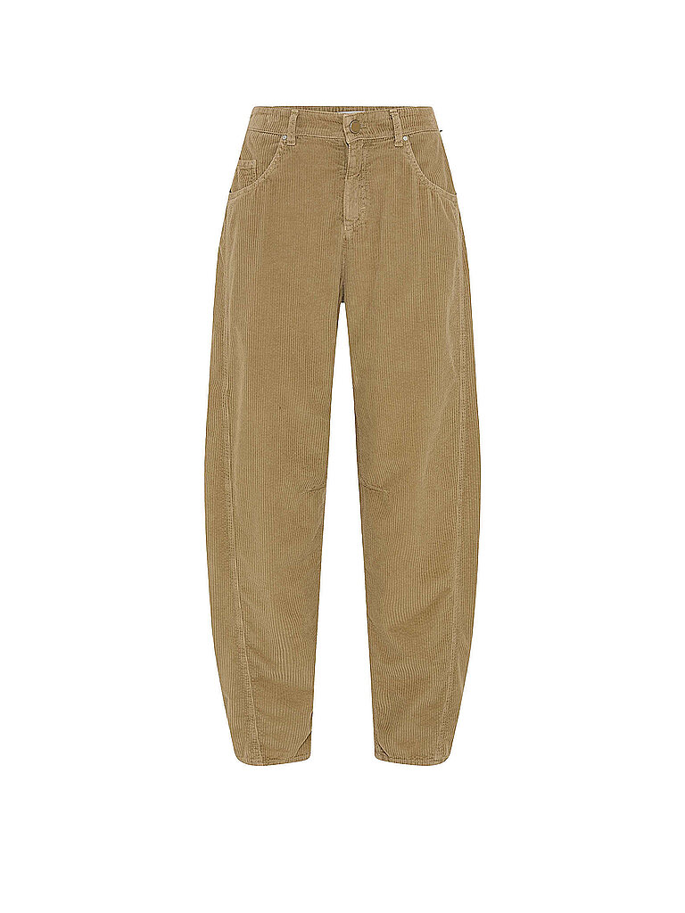 BRAX Pantalón de pana Balloon Fit 7/8 MEGAN S beige