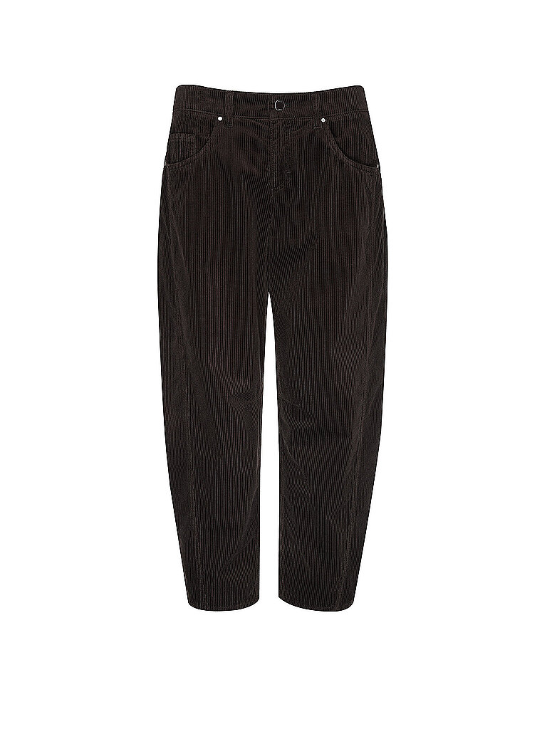 BRAX Pantalón de pana Balloon Fit 7/8 MEGAN S marrón