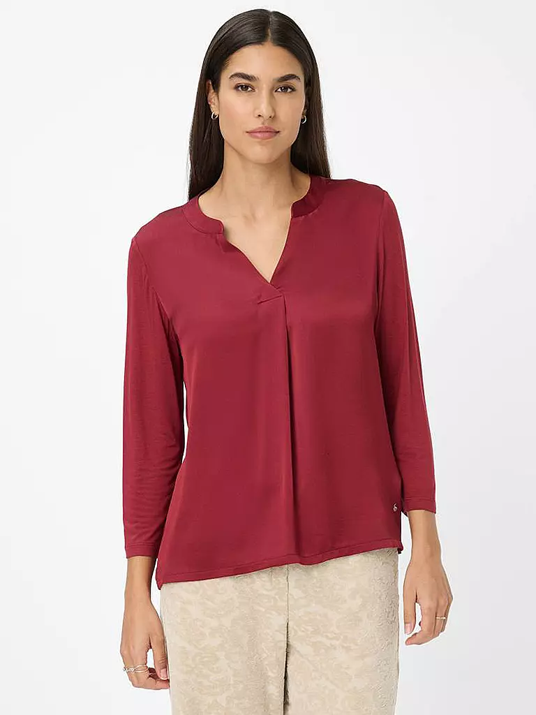 BRAX | Blusenshirt CLARISA M | Rojo oscuro