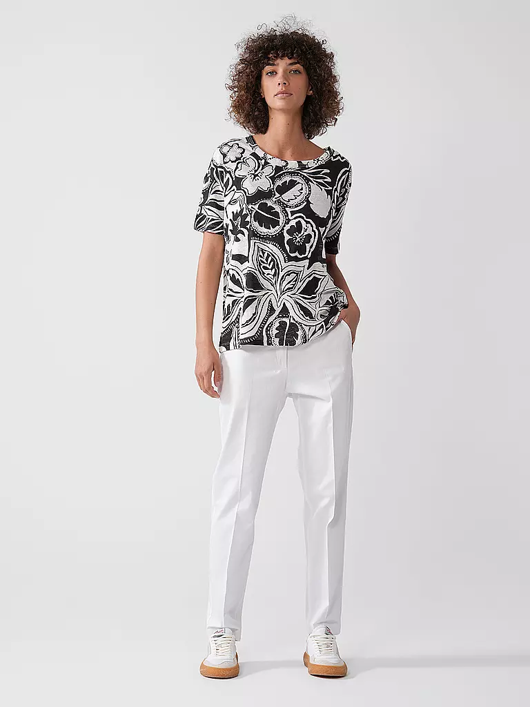 BRAX | Camiseta de lino CANDICE | Negro