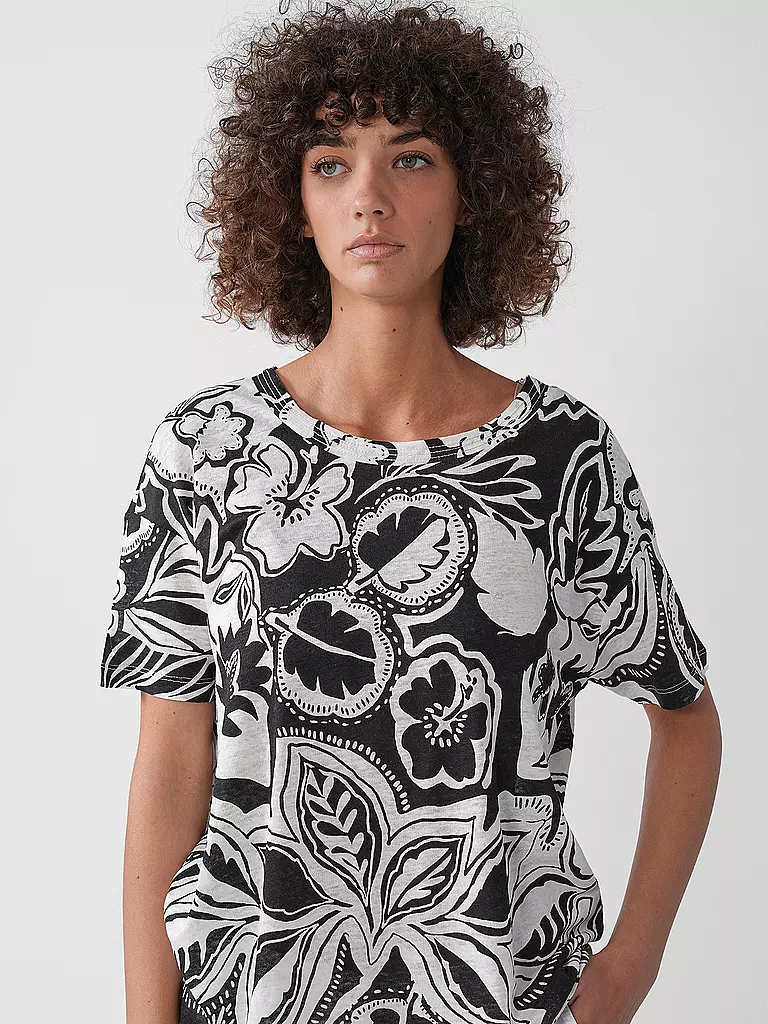 BRAX | Camiseta de lino CANDICE | Negro