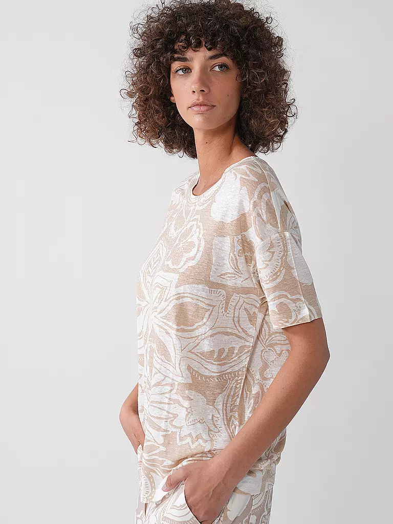 BRAX | Camiseta de lino CANDICE | Crema